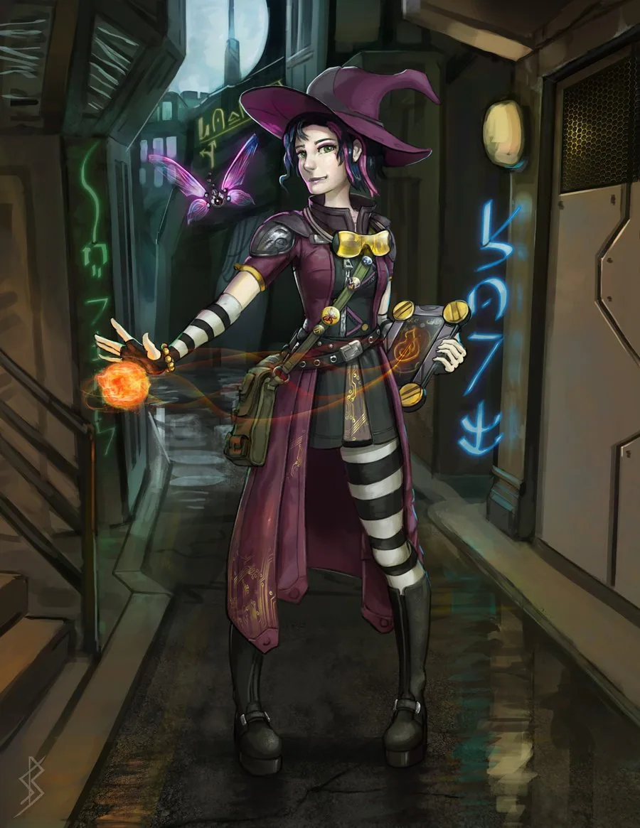 A character portrait illustration of Lexia