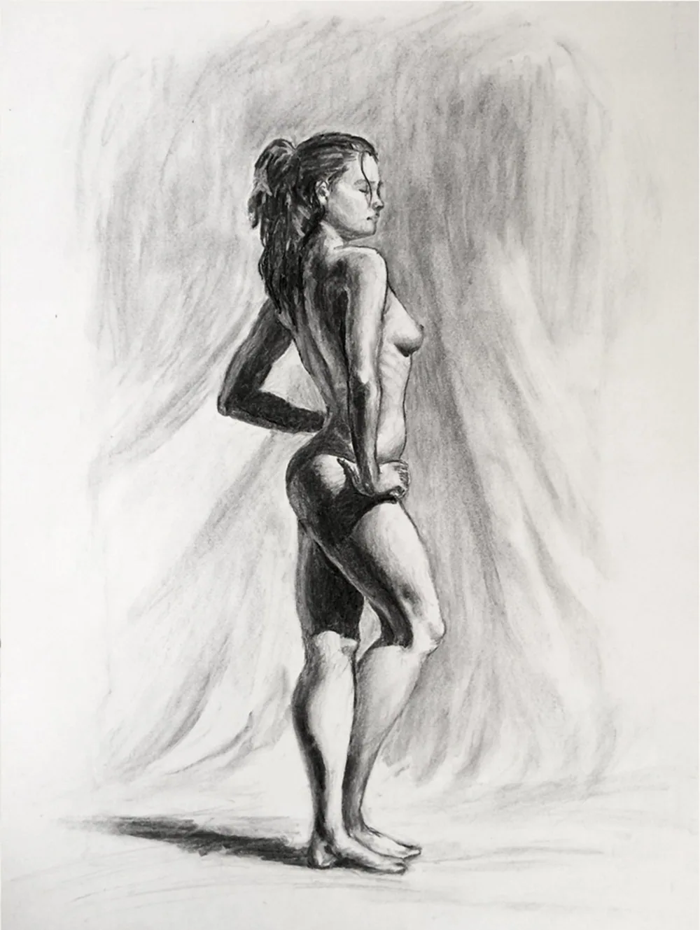 An observational life drawing study
