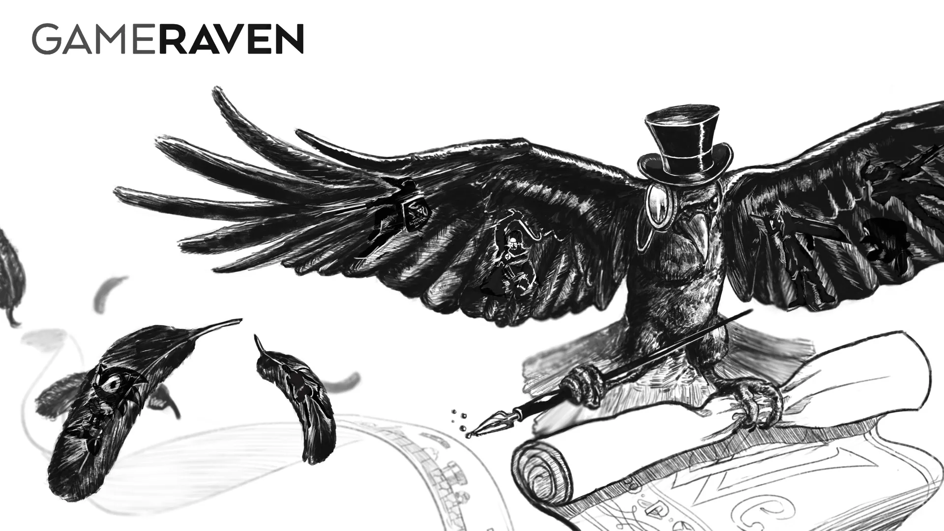 An illustration titled Rame Raven